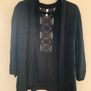 Black Xhilaration Cardigan
